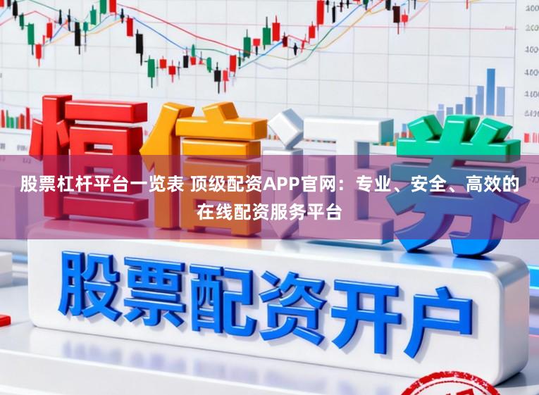 股票杠杆平台一览表 顶级配资APP官网：专业、安全、高效的在线配资服务平台